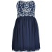 Tfnc Amelia Navy Embellished Bandeau Dress
