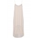 Tfnc Ebbie Cream Fringed Midi Dress
