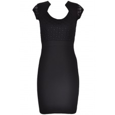 Tfnc Daria Black Bodycon Midi Dress