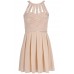 Tfnc Cage Embellished Cut Out Dress