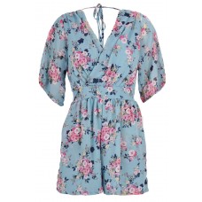 Tfnc Cameo Floral Chiffon Playsuit