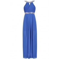 Tfnc Bibione Embellished Halter Maxi Dress