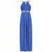 Tfnc Bibione Embellished Halter Maxi Dress