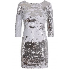 Tfnc Paris Mono Two-tone Sequin Dress
