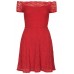 Tfnc Azture Lace Off Shoulder Dress