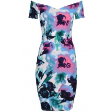 Tfnc Jane Floral Off Shoulder Midi Dress