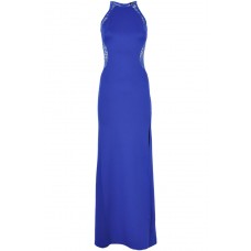 Tfnc Sofia Blue Lace Maxi Dress