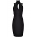 Tfnc Agalee High Neck Bodycon Dress