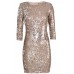 Tfnc Paris Tarnished Two-tone Sequin Dress