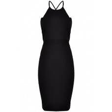 Tfnc Kimy Black Bodycon Lace Back Dress