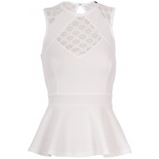 Tfnc Hilda Lace Peplum Top