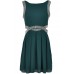 Tfnc Malaga Embellished Cut Out Dress