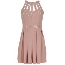 Tfnc Cage Embellished Cut Out Dress