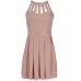 Tfnc Cage Embellished Cut Out Dress