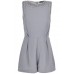 Lace & Beads Ink Grey Embellished Playsuit
