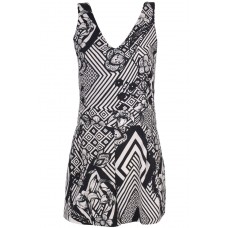 Tfnc Lisa Optical Illusion Print Playsuit