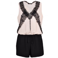 Tfnc Wisteria Contrast Lace Playsuit