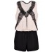 Tfnc Wisteria Contrast Lace Playsuit