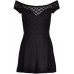 Tfnc Vivian Black Off Shoulder Playsuit