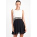 Tfnc Dacey Black Embellished Cut Out Dress
