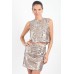 Tfnc Medo Two-tone Sequin Crop Top