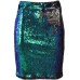 Tfnc Mindy Green Sequin Bodycon Skirt