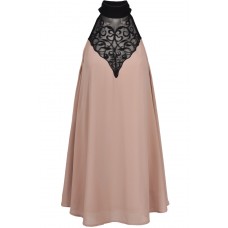 Tfnc Tabatha Dusty Pink High Neck Swing Dress