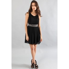 Tfnc Della Black Embellished Dress
