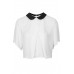 Tfnc Richie White Crop Top
