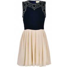 Lace & Beads Becky Navy Dress