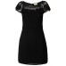 Lace & Beads Merilyn Black Embellished Dress