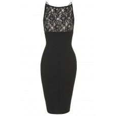 Tfnc Nori Black Lace Midi Dress