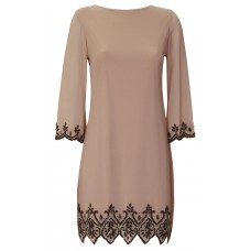 Lace & Beads Bell Navy Tunic Dress