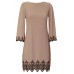 Lace & Beads Bell Navy Tunic Dress