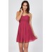 Tfnc Elida Berry Chiffon Dress