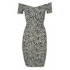 Tfnc Jane Rose Off Shoulder Midi Dress