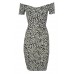 Tfnc Jane Rose Off Shoulder Midi Dress