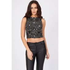 Lace & Beads Daisy Top