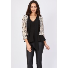 Lace & Beads Beatle Beige Jacket