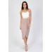 Tfnc Hannah Taupe Bandeau Midi Dress