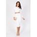 Tfnc Rika White Midi Skirt