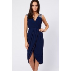 Tfnc Deborah Navy Midi Dress