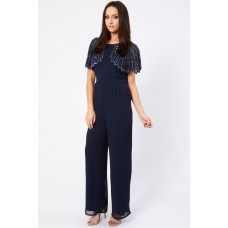 Lace & Beads Jodie Navy Jumpsuit