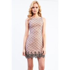 Lace & Beads Tara Pink Tunic Dress