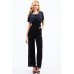 Lace & Beads Jodie Black Jumpsuit