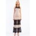 Lace & Beads Flicity Beige Maxi Dress