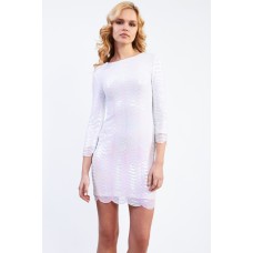 Tfnc Iridescent Scallop Sequin Dress