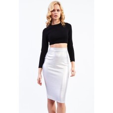 Tfnc Amanda Sue Gold Midi Skirt