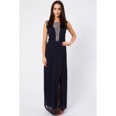 Lace & Beads Prima Navy Maxi Dress