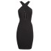 Tfnc Carita Black Midi Dress